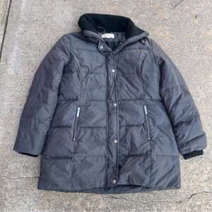 Michael kors smoke grey  Puffer Jacket long sleeve